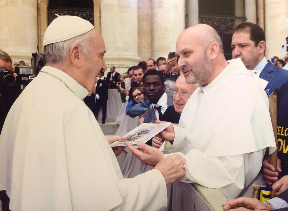 L'incontro di fratel Costantino de Bellis e Papa Francesco